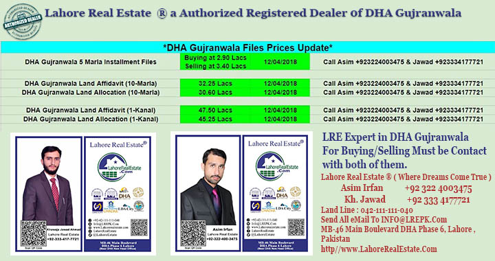 DHA-Gujranwala-Files-for-Sale-12-April-2018